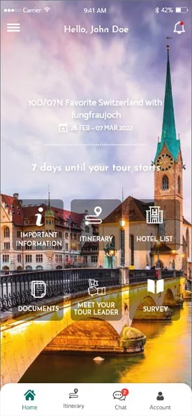 Screen 2 of 4 — NADIA Travel Planner