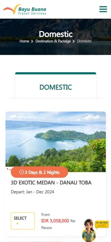 Screen 4 of 4 — Bayu Buana Tour and Travel Website